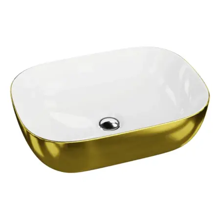 Aufsatzwaschbecken COSTA GOLD/WHITE