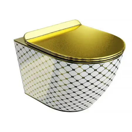 SOFI SLIM CHECKED GOLD