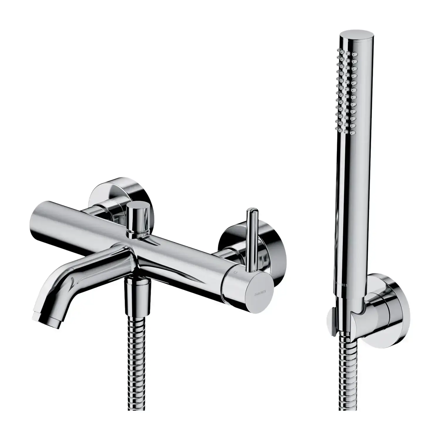 Badewannenarmatur mit Brause-Set