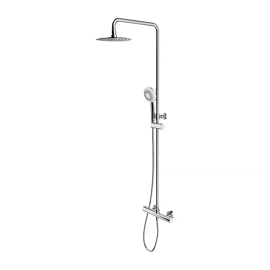 Aufputz-Duschsystem mit Thermostat