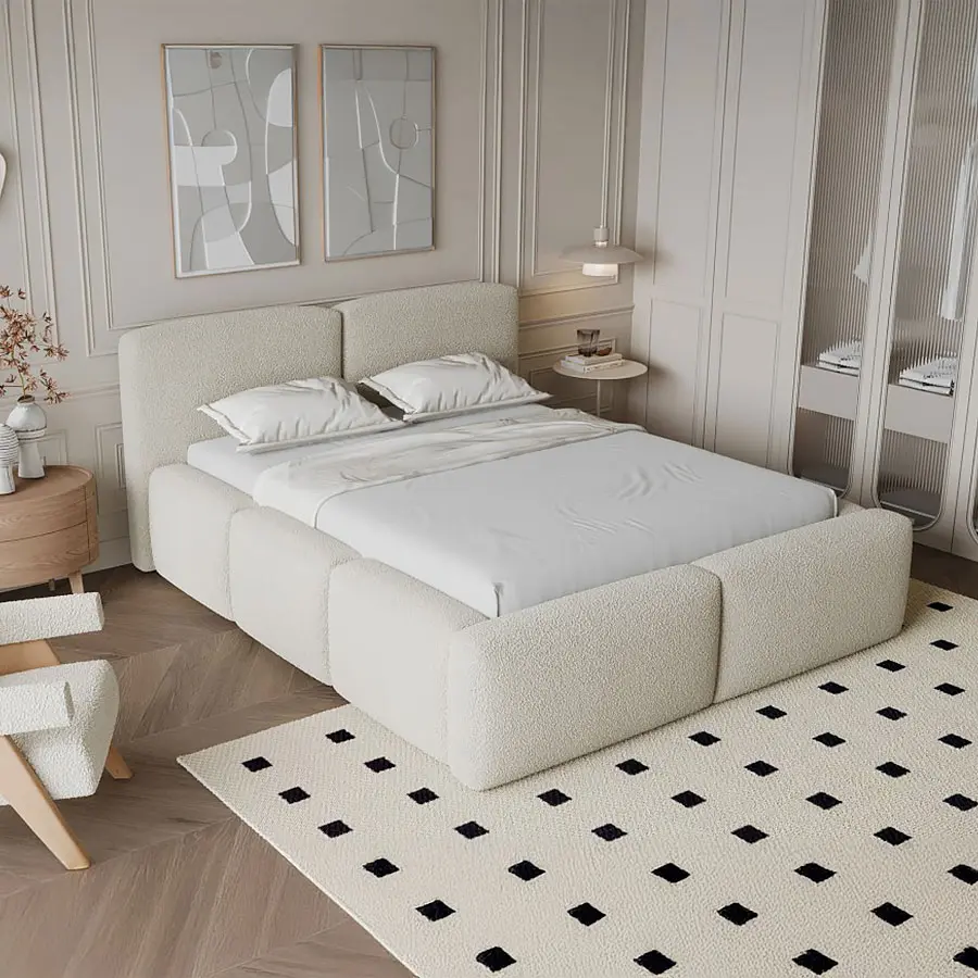 Polsterbett Capri – Bettkasten & Pocket-Matratze