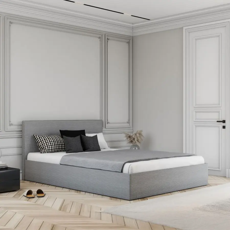 Polsterbett Eco Grau