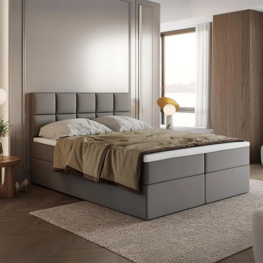 Polsterbett Bali Grau